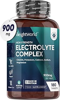 Electrolyte Tablets - 6 Months Supply - 180 Vegan Tablets with Sodium, Magnesium, Chloride, Calcium, & Potassium for Fasting - Keto Electrolyte Powder Alternative - for Energy & Electrolyte Balance