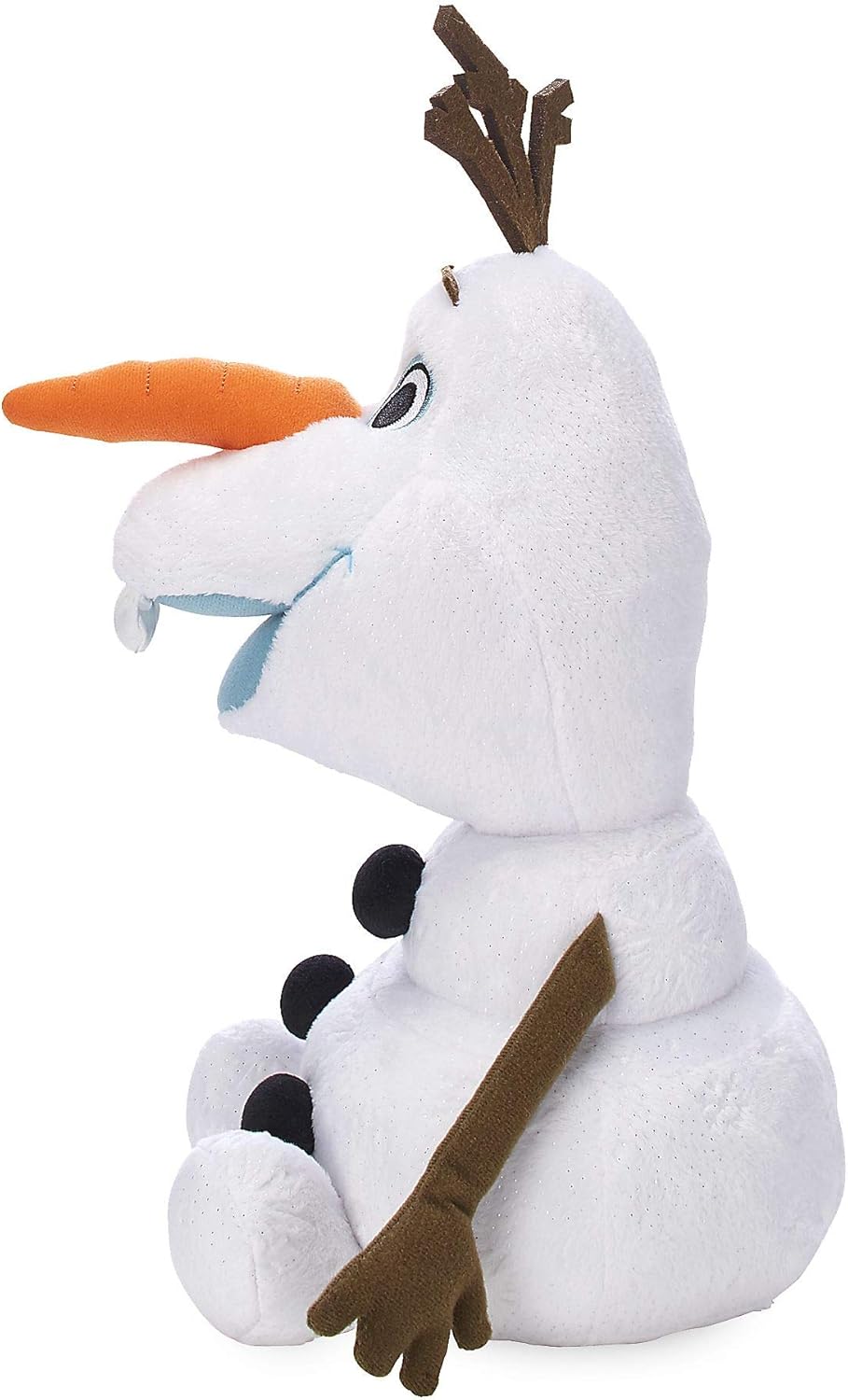 Disney Store Official Olaf Soft Toy, Frozen 2, 38cm/15”, Cuddly Plush Toy Snowman with Shimmery Finish and Embossed Snowflakes, Suitable for All Ages-5