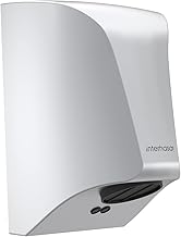 interhasa! Automatic Hand Dryer Wall-mounted Mini High Speed Dryer with 600W Energy Efficient for Household Hotel Commercial (Sliver)