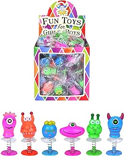 HENBRANDT 6 x Monster Jump Ups Pop Up Monsters Kids Party Bag Loot Fillers Classroom Rewards Lucky Dip Prizes Party Favours for Boys and Girls