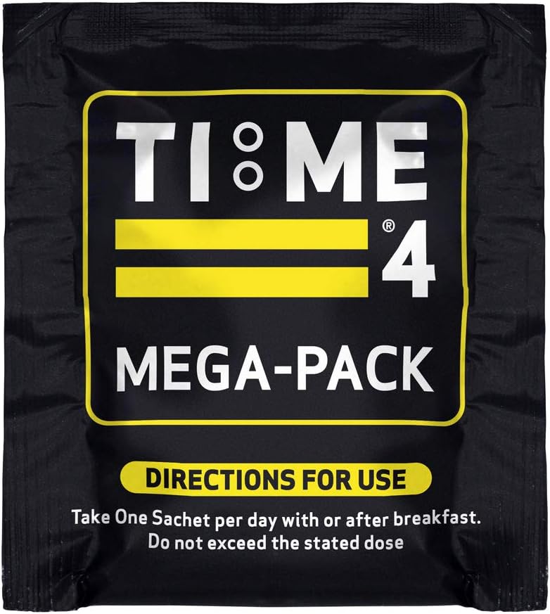 Time 4 Mega - Pack 30 Day Supply - Ultra High Strength Vitamins, Minerals, Trace Elements, Herbal Extracts, Omega 3 Fatty Acids, L-Carnitine, CoQ10, Liver Support Liver Health & Nootropic Complex-7