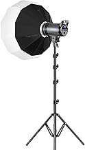 Bi-Color LED Video Light, GVM 100W Photography Lighting with Bowens Mount, APP Control System, Lantern Softbox Video Lighting Kit for YouTube Outdoor Studio, Dimmable 3200K-5600K, CRI 97+