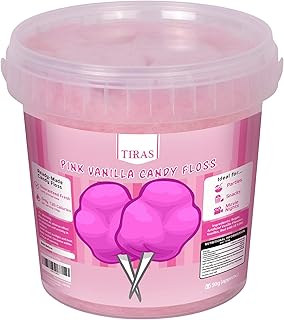 TIRAS Vanilla Pink Candy Floss - Cotton Candy 50g