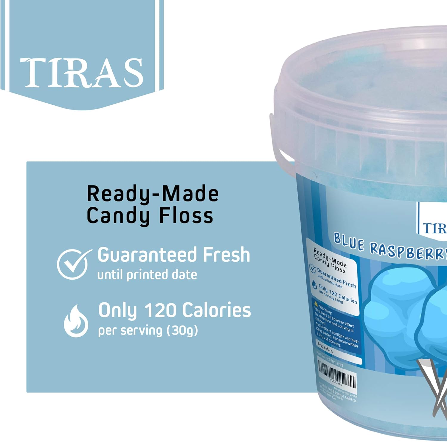 TIRAS Blue Raspberry Candy Floss - Cotton Candy 50g-1