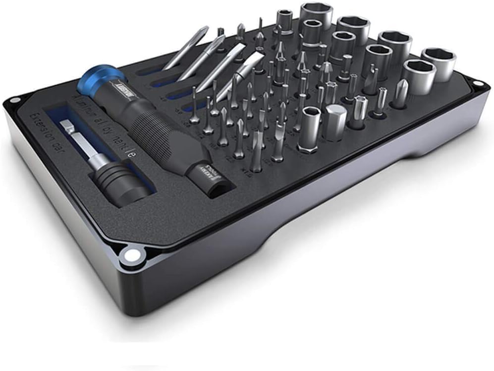 Screwdriver Set Repair Tool Kit - 60 in 1 Professional Multi-Functional Screwdriver & Socket Set for Bike, Oven, Air Conditioner, Cell phones, Game Console, Tablet, PC, Laptop, Glasses-0