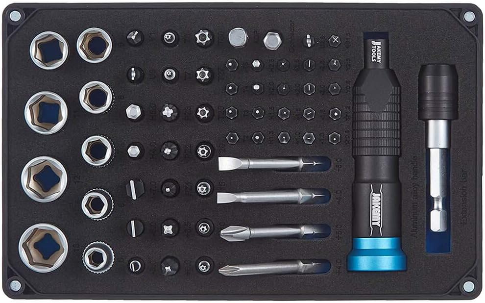 Screwdriver Set Repair Tool Kit - 60 in 1 Professional Multi-Functional Screwdriver & Socket Set for Bike, Oven, Air Conditioner, Cell phones, Game Console, Tablet, PC, Laptop, Glasses-1