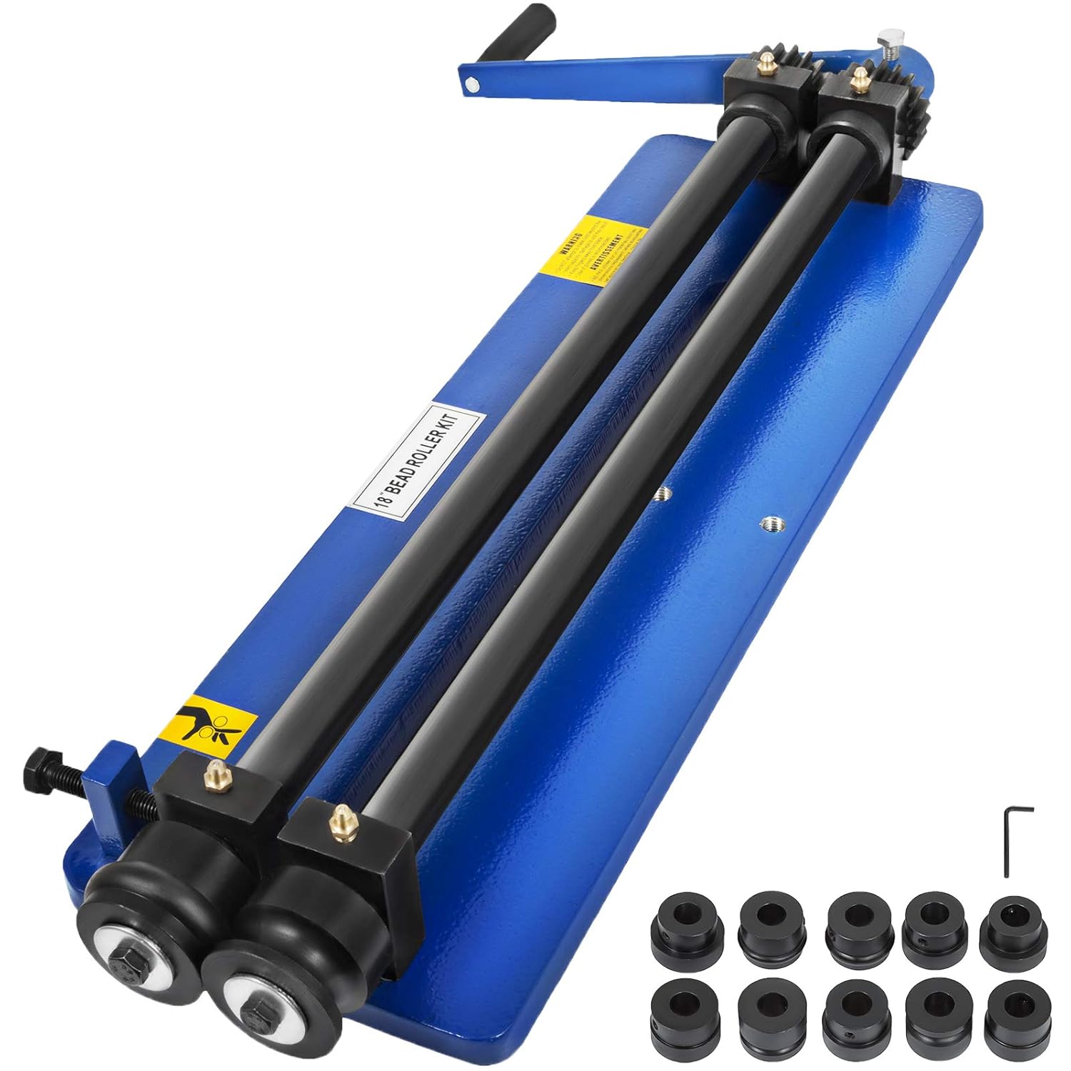 VEVOR 18" Sheet Metal Bead Roller Bead Roller Former Swager Rotary Swaging Machine Included Convenient 6 Die Sets Flexible, 18" Bead Roller Former Swager Rotary Swaging Machine Convenient 6 Die Sets-0