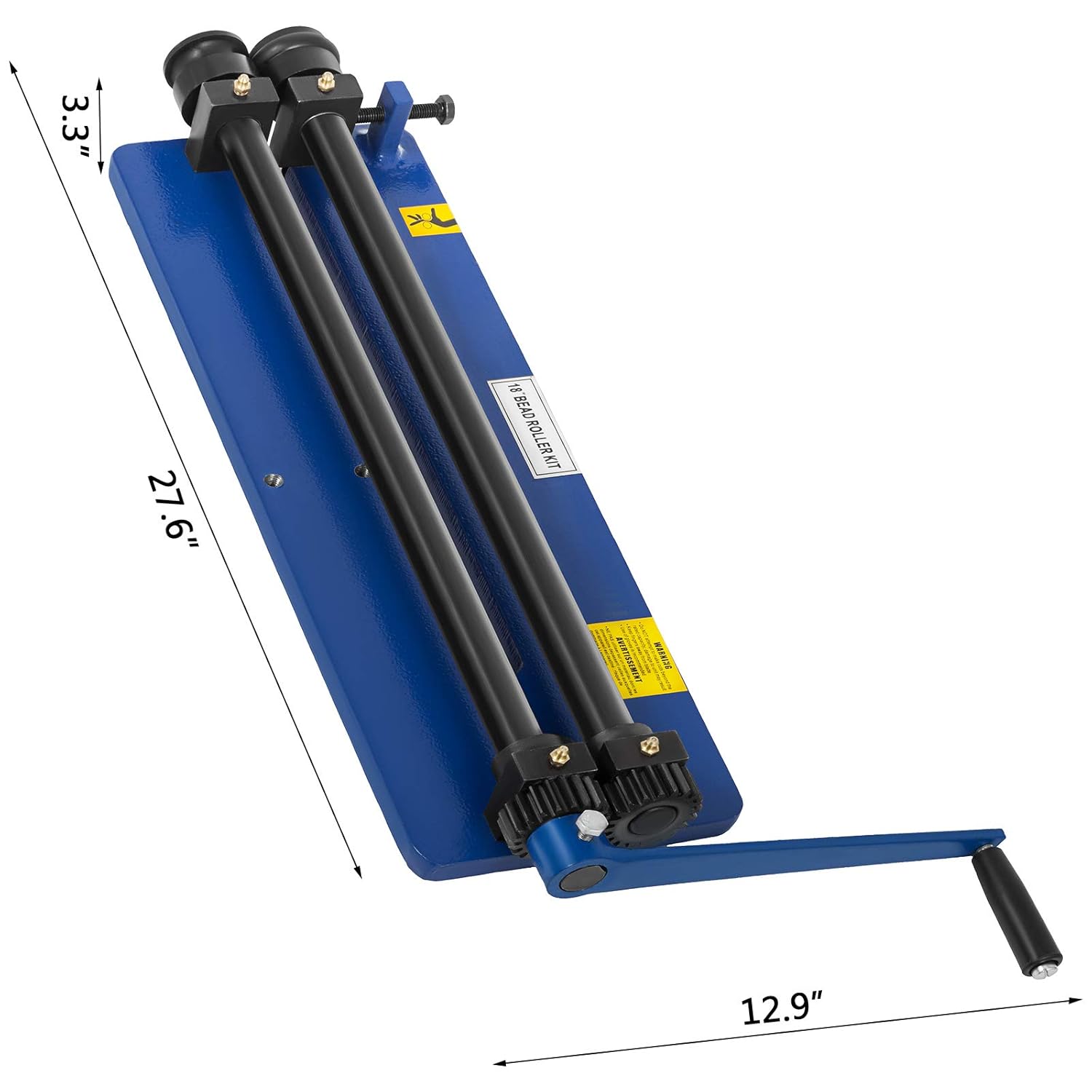 VEVOR 18" Sheet Metal Bead Roller Bead Roller Former Swager Rotary Swaging Machine Included Convenient 6 Die Sets Flexible, 18" Bead Roller Former Swager Rotary Swaging Machine Convenient 6 Die Sets-1