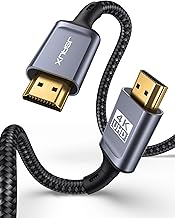 JSAUX 4K HDMI Cable 3M, Ultra High Speed 18Gbps HDMI 2.0 Cable Lead Support 4K@60Hz HDR, HDCP 2.2, 2160P, HD 1080P, Ethernet, 3D, ARC Compatible with Fire TV, Apple TV, PlayStation PS4 PS3 PC - Grey