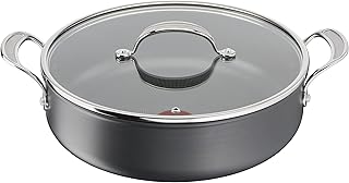 Tefal H9129943 Shallow pan 30cm, Jamie Oliver, Hard Anodised, Aluminium, 5.4 liters, Black