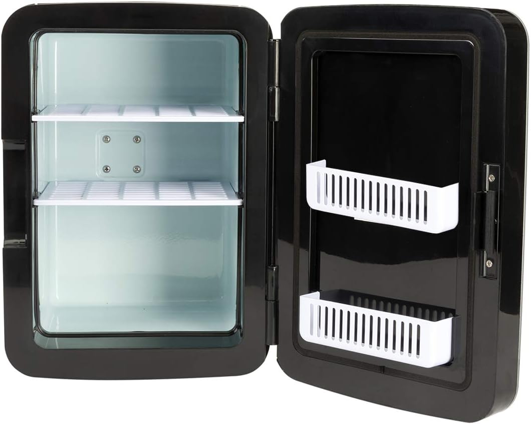 SENSIOHOME 15L Mini Fridge Cooler & Warmer | AC+DC Power - 12v, UK & EU Plug | Compact, Portable and Quiet, For Home, Bedroom, Car, Holiday, Food Drinks Makeup (Black)-2