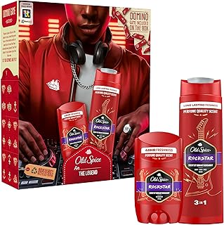 Old Spice Rockstar Gift Set For Men With Deodorant Stick And Shower Gel