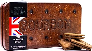 Giant Bourbon Biscuits Gift Set - Chocolate Biscuit Tin Christmas Gifts, Family Biscuits Box with Luxury Bourbon Chocolate Biscuits - Biscuit Hamper Gift Ideas, Chocolate Gifts for Men & Women, 400g