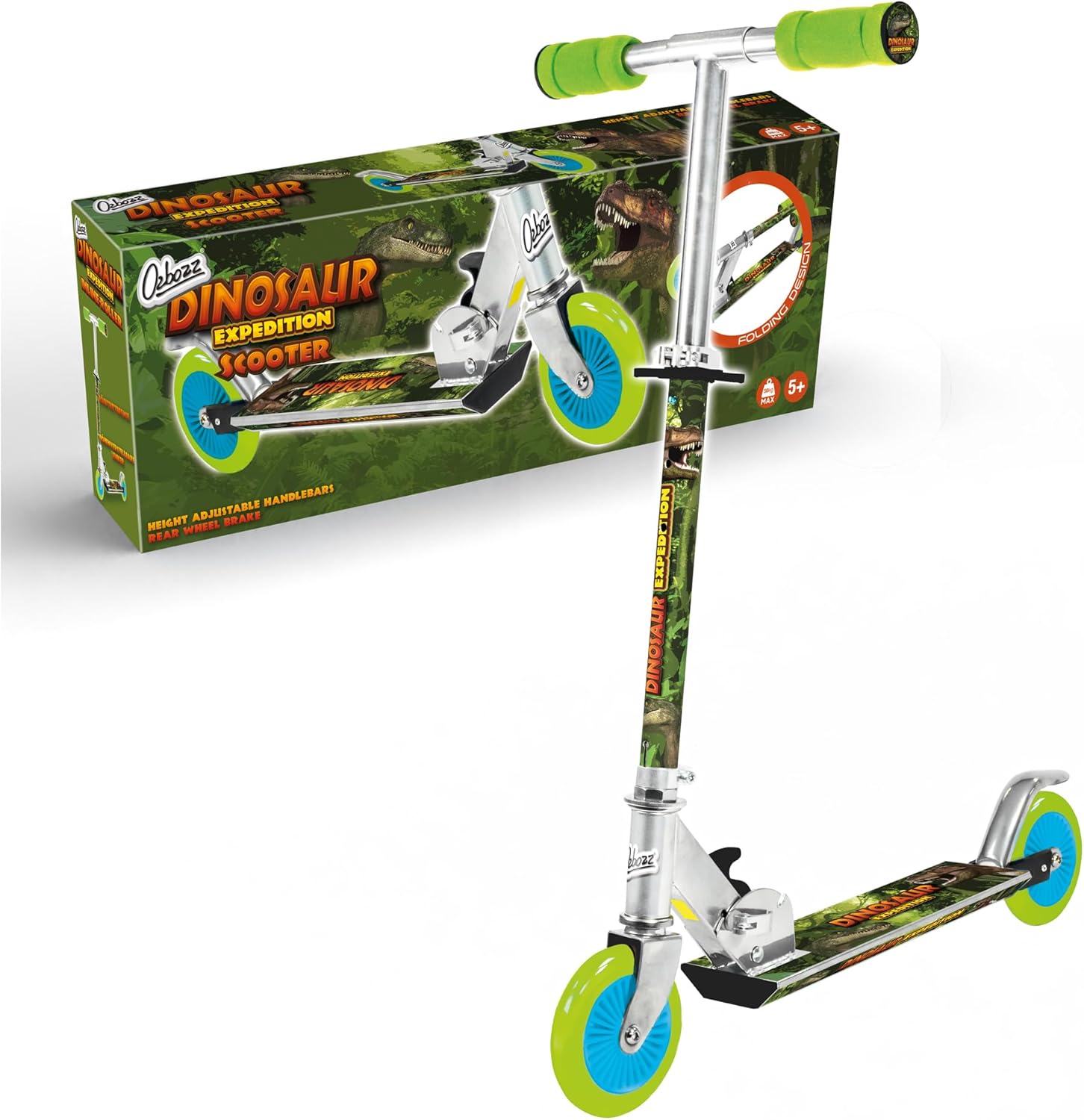 Ozbozz DINOSAUR SCOOTER Ride On Toy, 110 x 600 x 195-3