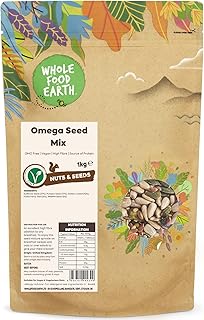 Wholefood Earth Omega Seed Mix 1 kg | GMO Free | High Fibre | Source of Protein