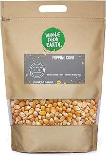 Wholefood Earth Popping Corn 1 kg | GMO Free | Natural