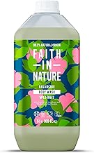 Faith In Nature Natural Wild Rose Body Wash, Balacing Shower Gel, Vegan & Cruelty Free, No SLS or Parabens, 5L Refill Pack