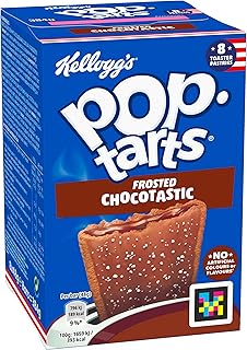 Kellogg's Pop-Tarts Frosted Choctastic Toaster Pastries Box, 8 x 48g