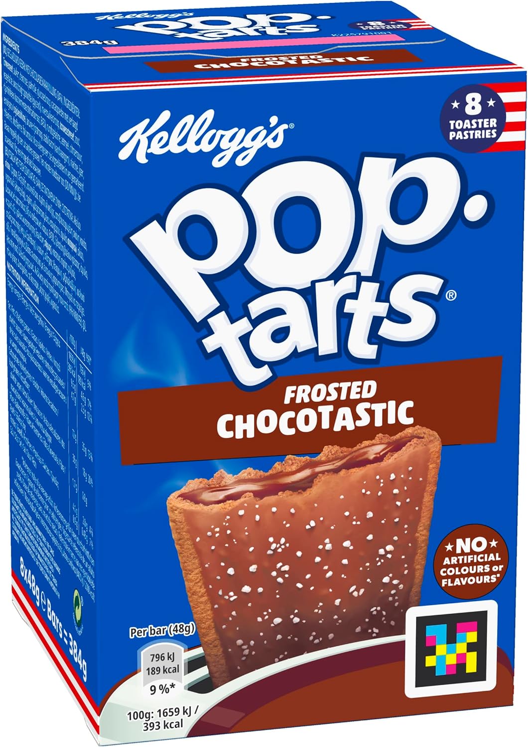 Kellogg's Pop-Tarts Frosted Choctastic Toaster Pastries Box, 8 x 48g-0