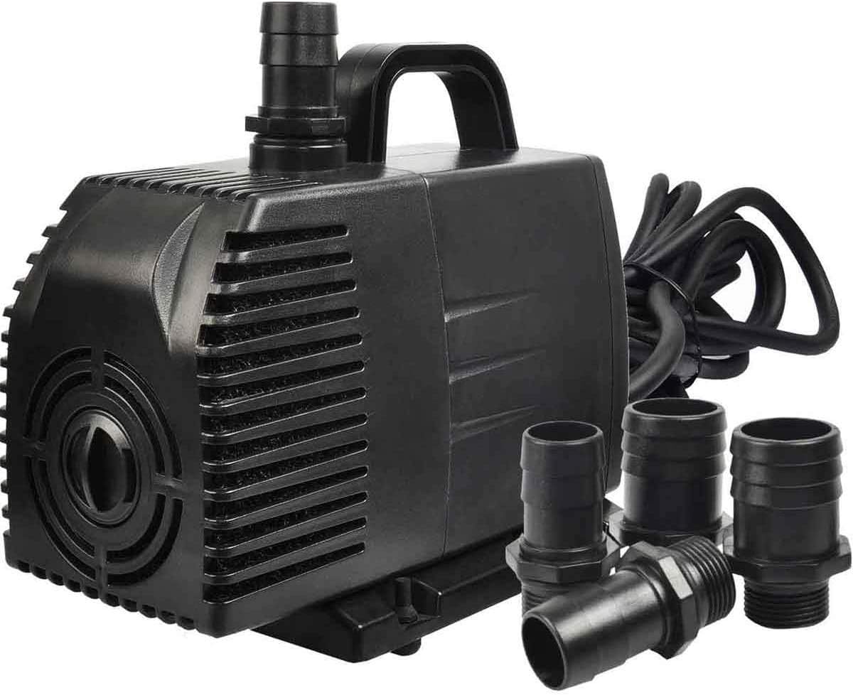 Simple Deluxe 1056GPH (5000L/H,276W) UL Listed Submersible Pump, Water Pump for Fish Tank, Hydroponics, Aquaponics, Fountains, Ponds, Statuary, Aquariums & More-0