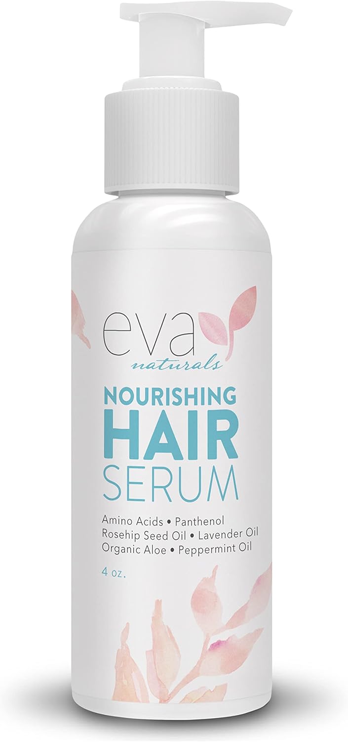 Eva Naturals Biotin Hair Growth Serum - All Natural, Healthy & Nourishing Hair Treatment Repair Serum For Hair Loss Support And Frizz Control - Advanced Hair Thickening Formula For Men & Women - 4 Oz…-0