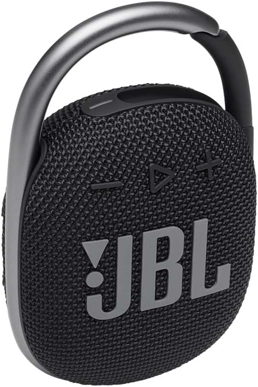 JBL Clip 4 Bluetooth Portable Speaker with Integrated Carabiner, Waterproof and Dustproof, Black-1