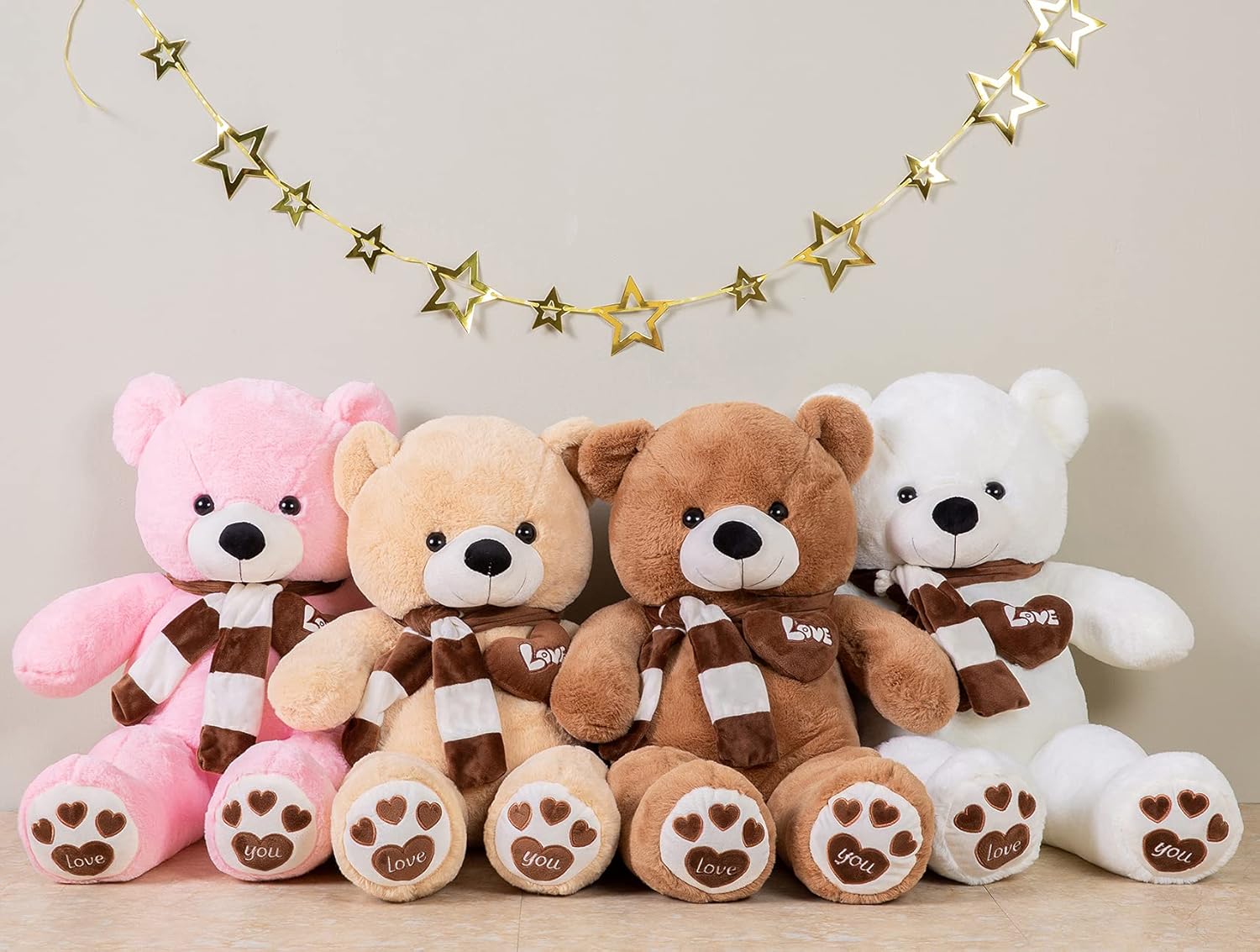 YunNasi 80cm Giant Teddy Bear XL Large Soft Stuffed Teddy Bear Plush Animal Toy, Gifts for Christmas Valentine’s Day Birthday Party,Dark Brown-6