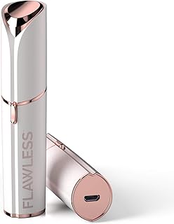 Finishing Touch Flawless Next Generation Facial Hair Remover, Rechargeable, 2 x Replacement Heads Included, White