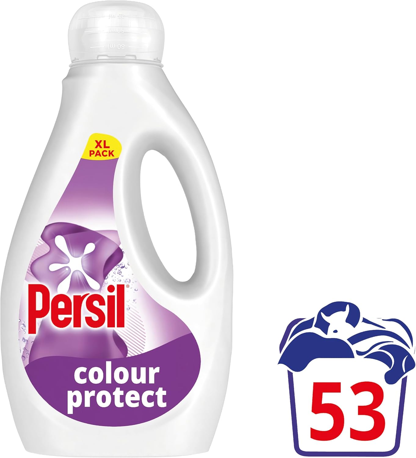 Persil Colour Laundry Washing Liquid Detergent keeps colours bright outstanding stain removal in quick & cold washes 53 washes (1.431 L)-1