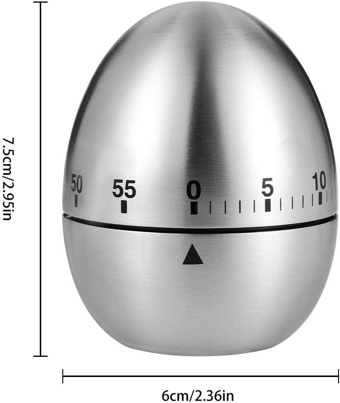 RosewineC Kitchen Timer Manual,Shaped Mechanical Rotating Alarm with 60 Minutes for Cooking(Egg)-1