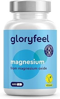 Magnesium Oxide Capsules - High Strength - 760mg Magnesium Oxide, Including 400mg Elemental Magnesium - 400 Capsules - Supplements for Women & Men