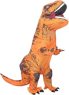 Rafalacy Inflatable Costume Adult Dinosaur Costume Blow Up T-rex Costume Full Body Halloween Costume Men Women