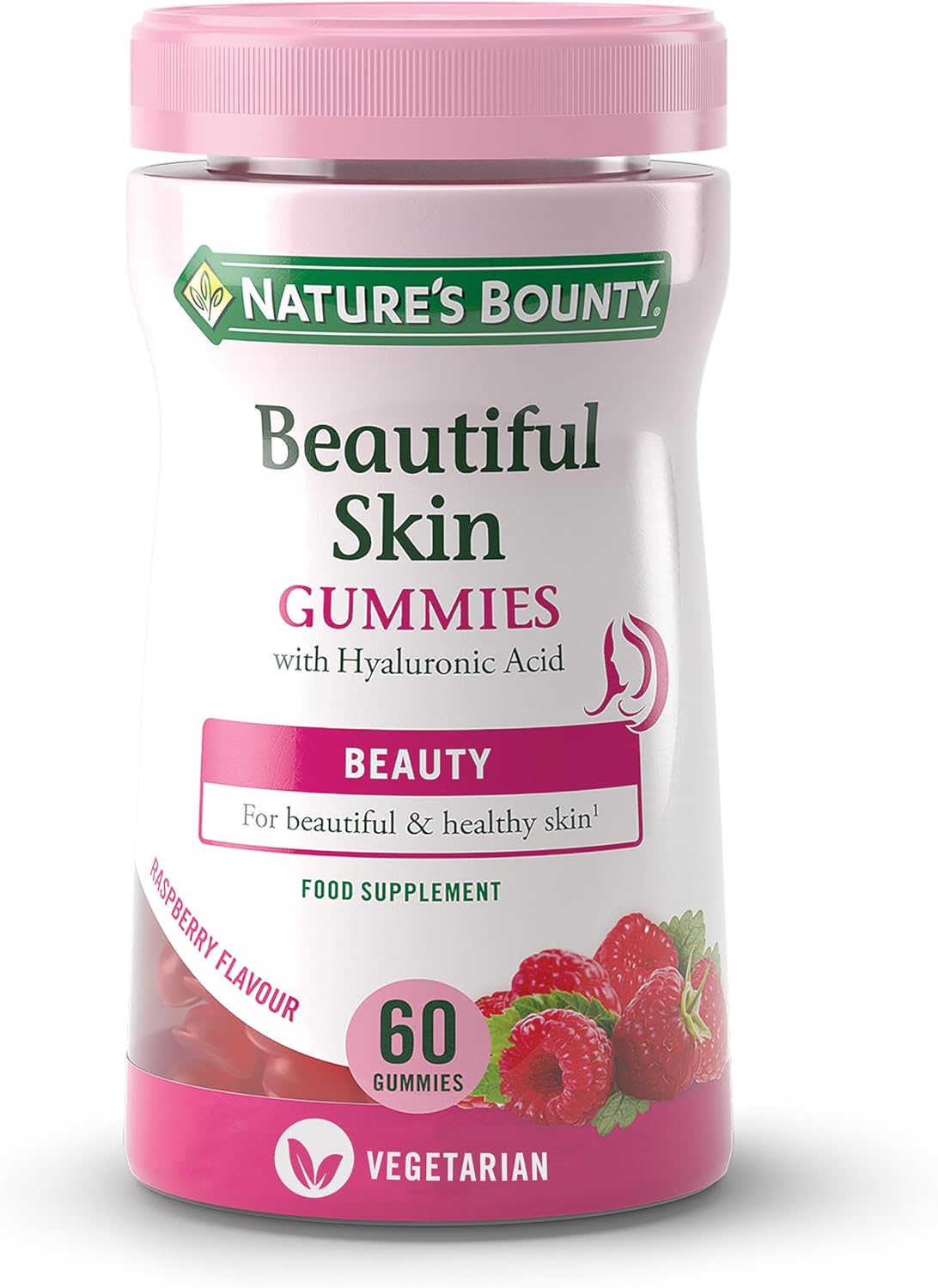 Nature's Bounty Beautiful Skin Gummies - Pack of 60 Gummies, 30 Day Supply - Including Zinc, Vitamins C and E, Biotin and Hyaluronic Acid - Support your Beauty Routine-0