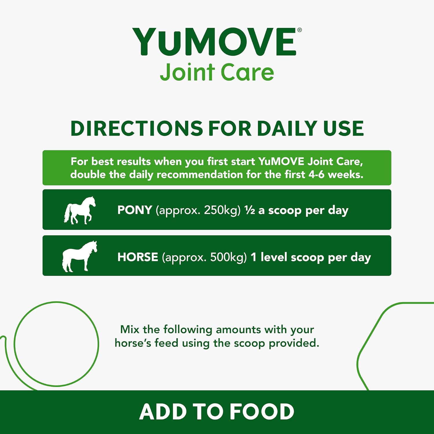 YuMOVE Horse | Joint Supplement for Horses and Ponies with Glucosamine, Chondroitin, Green Lipped Mussel |All Ages and Breeds | Tub, 1.8 kg-3