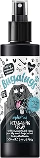 BUGALUGS Dog Detangler Spray - leave In conditioner spray for de matting. No tangles. Professional dog grooming formula contains Wheat protein. Pet detangling spray knot removal (200ml)