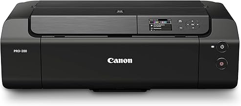 Canon PIXMA PRO-200 Printer - Vibrant Colour Printing, Versatile Media Handling, A3+ Size - 8-Colour Dye-based Ink - 3 Paper Feed Options - Easy to Use