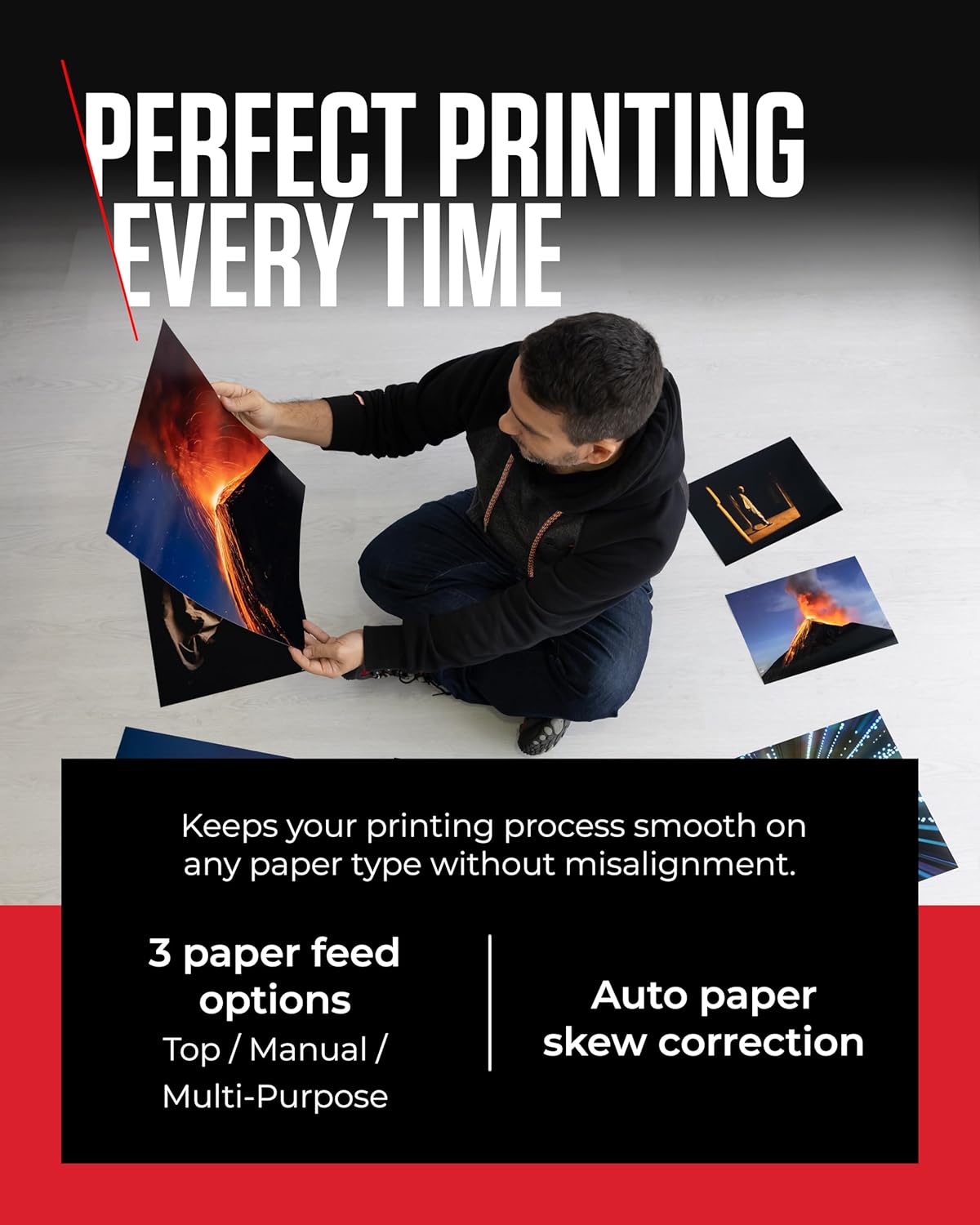 Canon PIXMA PRO-200 Printer - Vibrant Colour Printing, Versatile Media Handling, A3+ Size - 8-Colour Dye-based Ink - 3 Paper Feed Options - Easy to Use-5