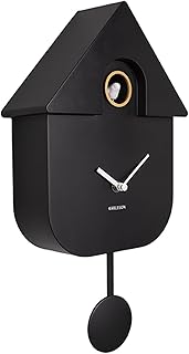 Karlsson House Cuckoo Clock-Black, ABS, 27,5 x 27,5 x 5