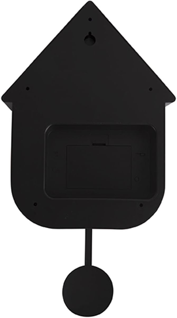 Karlsson House Cuckoo Clock-Black, ABS, 27,5 x 27,5 x 5-3