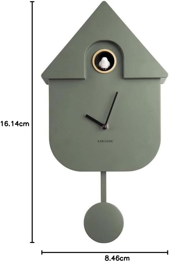 Karlsson House Cuckoo Clock-Jungle Green, polymers, One Size-5