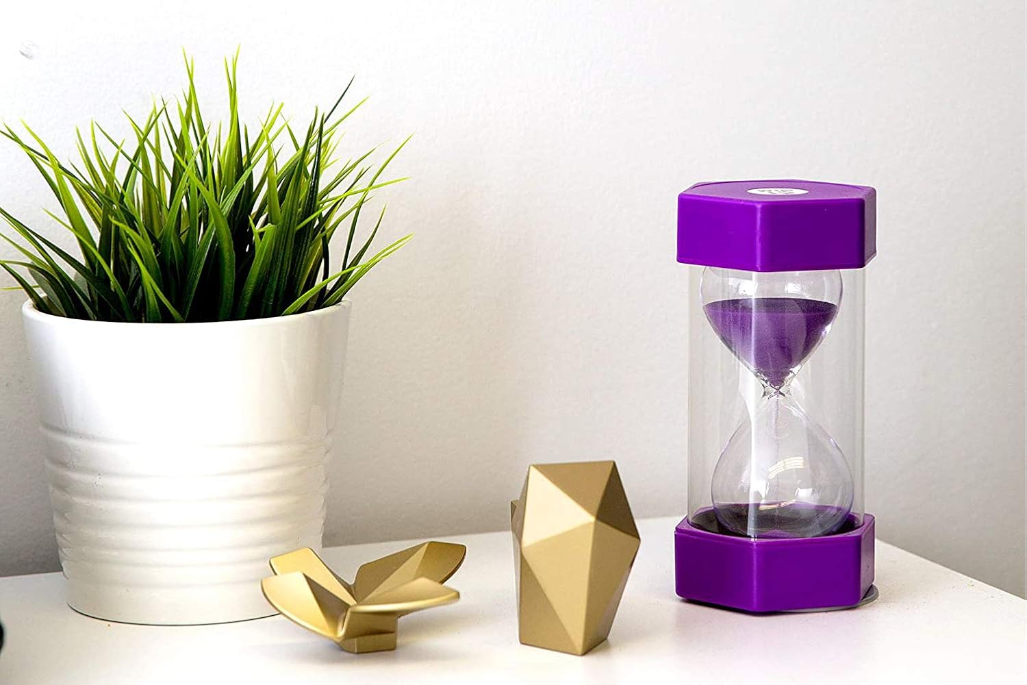 Dream HorseX Hourglass, Double Protection, Sand Timers, Time Management Assistant, Creative Gift, Living Room Office Decoration (10 minutes, purple)-2