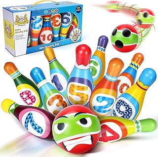 3-6 Year Old Boy Girl Toddler Toys: Kids Early Educational Toy Gift Active Game for Kids Girls Boys Age 2 3 4 Toddler Birthday Present Gift Party Games Bowling Set Toy for 2-5 Year Olds Kid Child