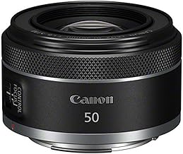 Canon RF 50mm F1.8 STM Lens | Compact and Lightweight, Fast F1.8 Aperture, Compatible with all Canon EOS R Series Cameras, Black