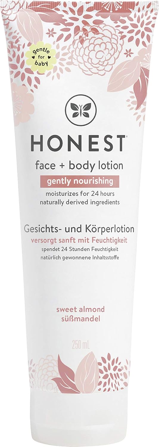 The Honest Company Gently Nourishing Face + Body Lotion, Sweet Almond-0