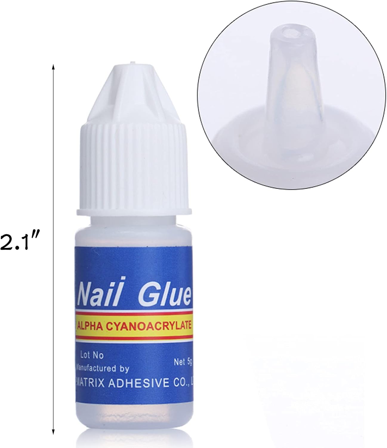 10 PCS Extra-Strong Nail Glue, Quick Dry Super Strong Nail Tip Adhesive Bond Glue Adhesive Salon Professional Quality for Applying Artificial Nail Tips Manicure Supplies (Nail glue)-3