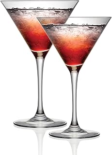 Cristal D’Arques P506388 Set of 2 Cocktail Glasses, 300 ml, Festive Celebration Serving Glass, Chip Resistant, Dishwasher Safe - Drinkware for Espresso Martinis, Prosecco, Champagne