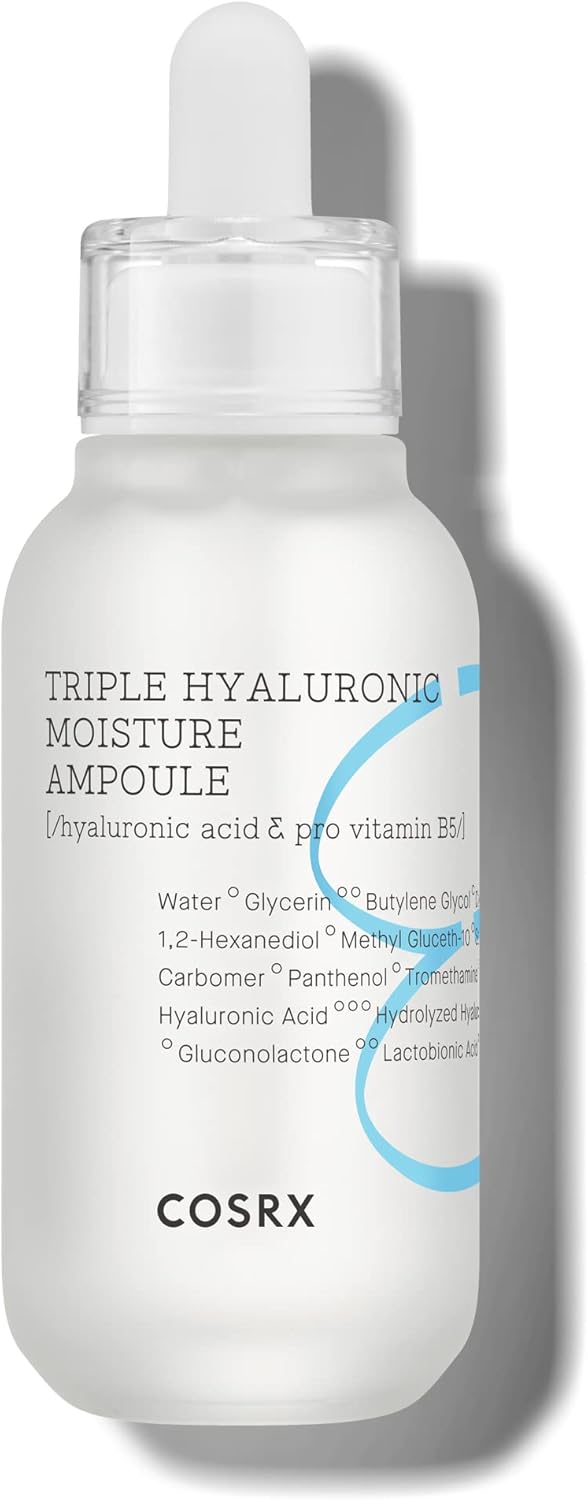 COSRX Hydrium Triple Hyaluronic Moisture Ampoule, 40ml | Hyaluronic Acid Viscous Serum | Korean Skin Care, Vegan, Cruelty Free, Paraben Free, CPNP Registered-0