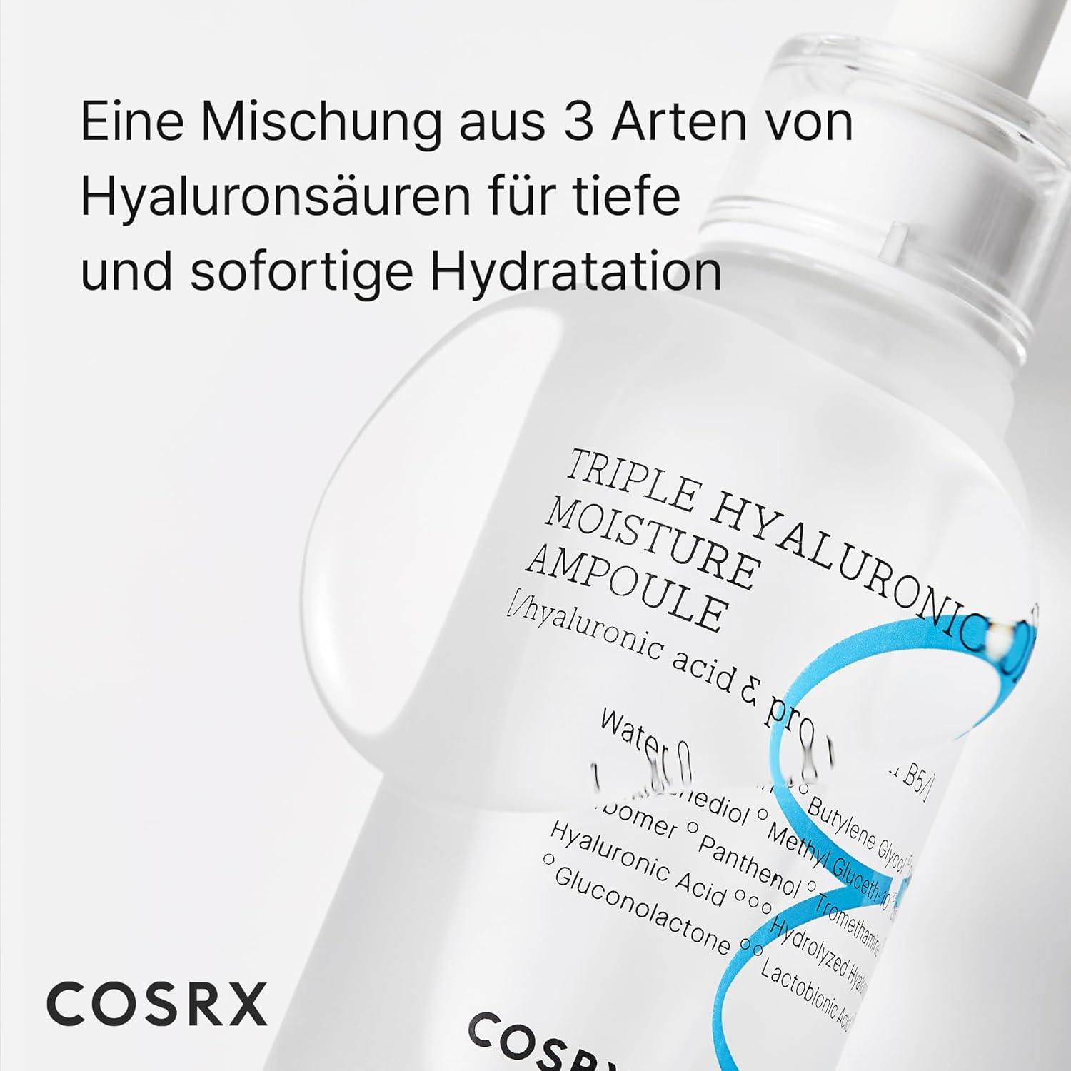 COSRX Hydrium Triple Hyaluronic Moisture Ampoule, 40ml | Hyaluronic Acid Viscous Serum | Korean Skin Care, Vegan, Cruelty Free, Paraben Free, CPNP Registered-1