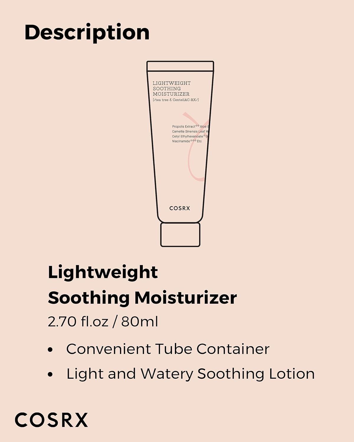 COSRX AC Collection Lightweight Soothing Moisturizer, 80ml | Aloe Vera Leaves Extract 71.2% | Cruelty Free, Paraben Free, Korean Skincare-6