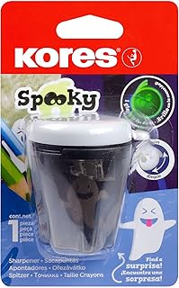 Kores - Pencil Sharpener - Spooky Sharpener with Container, Steel Blades - School Supplies, Office Supplies, Cute Stationery, University Supplies - Pack of 1